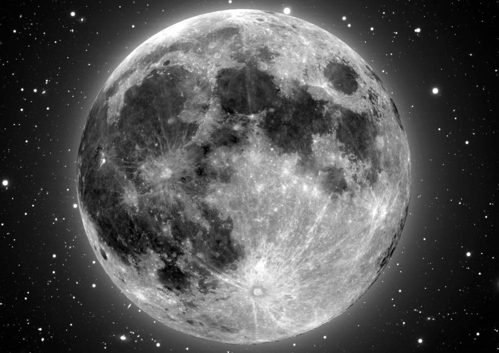 Amazon.co.jp: 絵画風 壁紙ポスター （はがせるシール式） 月 Moon